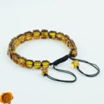 Adjustable Amber Cube Bracelet - Image 2