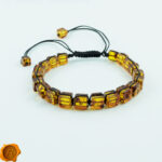 Adjustable Amber Cube Bracelet - Image 3