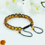 Adjustable Amber Cube Bracelet - Image 4