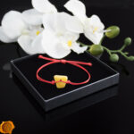 Red String Amber Bracelet