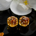 Amber Dice 14 x 14mm - Image 4
