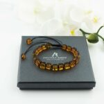 Adjustable Amber Cube Bracelet - Image 5