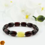 Cherry Amber Gold Bracelet