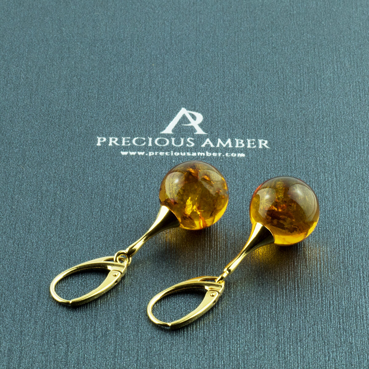 Amber Gold Sphere 14mm - Image 2