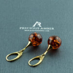 Amber Gold Sphere 14mm