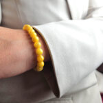 Natural-Amber-Round-Bead-Yellow-Baltic-Amber-Gemstone-Elastic-Healing-Beads-Bracelet-Women-Dublin-Ireland