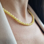 Small-White-Baltic-Amber-Necklace-Beads-Dainty-Round-Beads-Necklaces-Women-Real-Amber