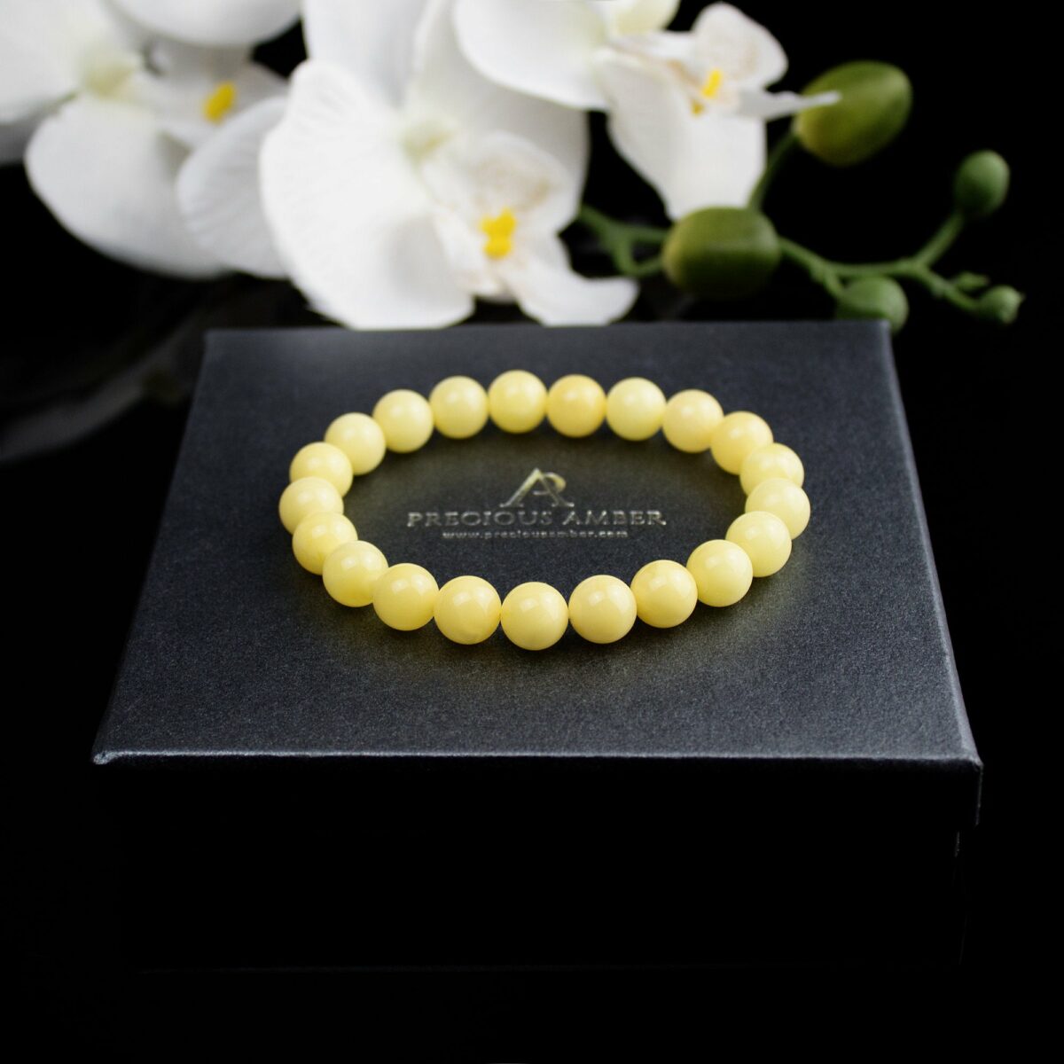 Butterscotch Amber Elastic Bracelet - Image 4