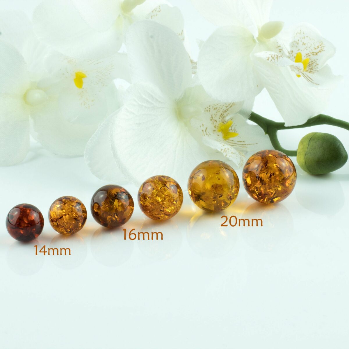 Amber Sphere Pendant 16mm - Image 6