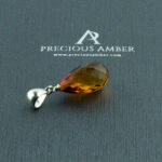 Faceted Amber Teardrop - Image 4