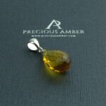 Faceted Amber Teardrop - Image 4