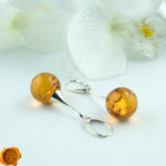 Amber Silver Sphere 16mm - Image 2