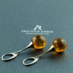 Amber Silver Sphere 16mm