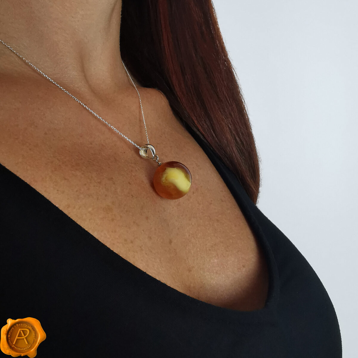 Rare Beeswax Amber Sphere - Image 2