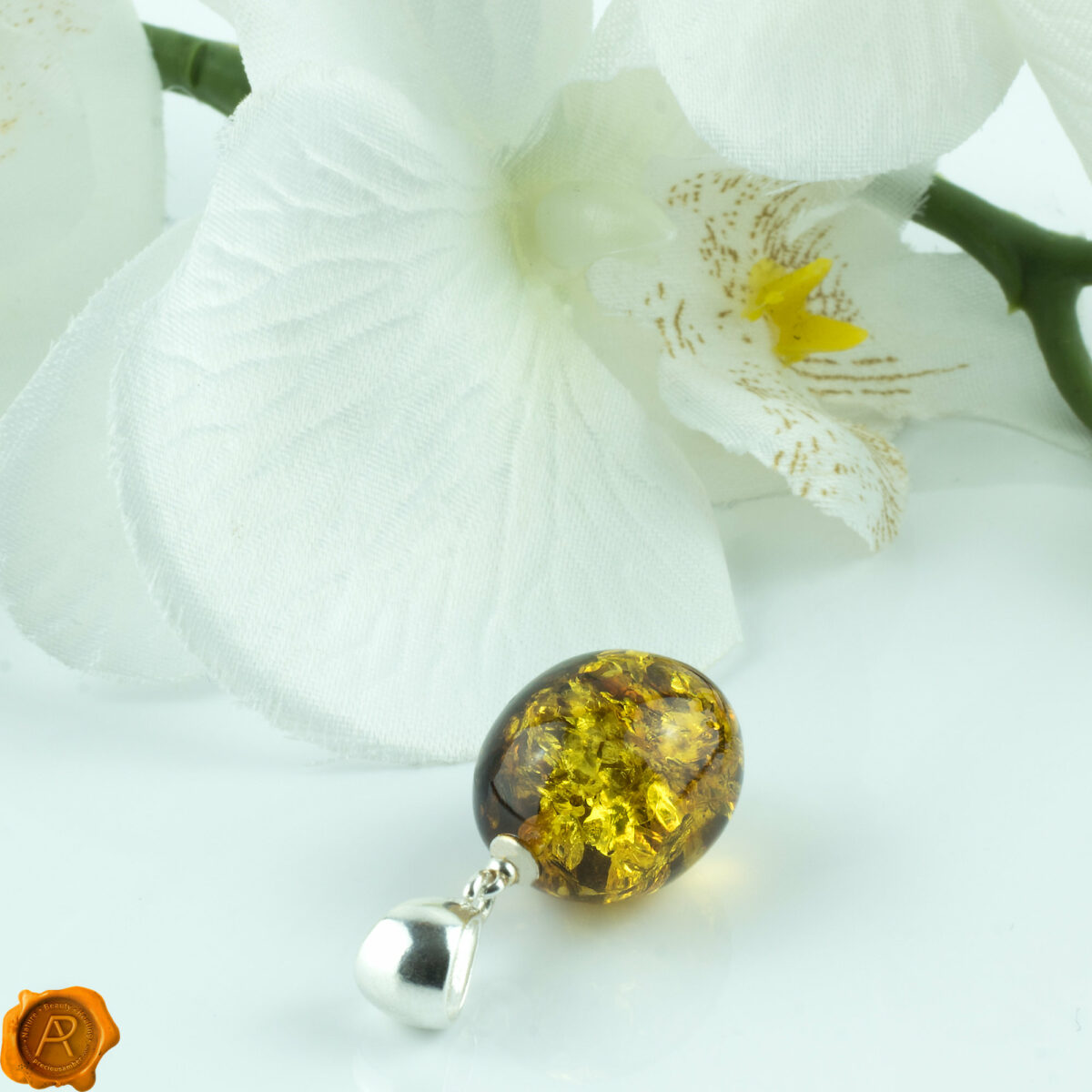 Green Amber Large Olive - Image 3