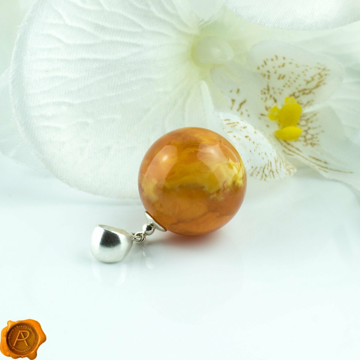Rare Beeswax Amber Sphere - Image 4