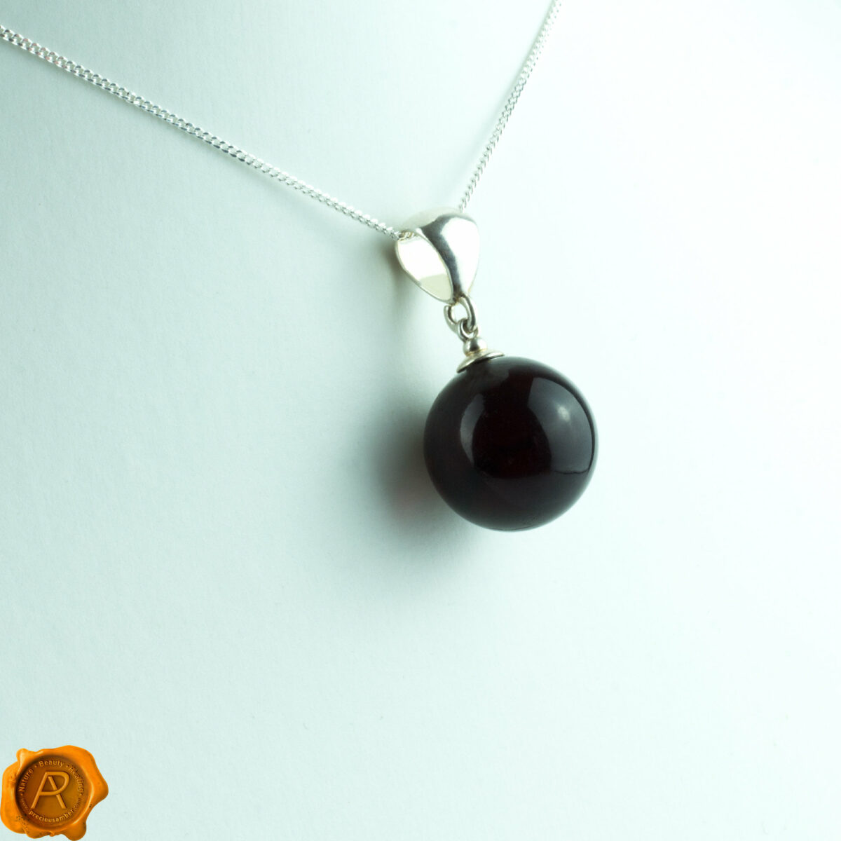 Cherry Amber Sphere 18mm - Image 3