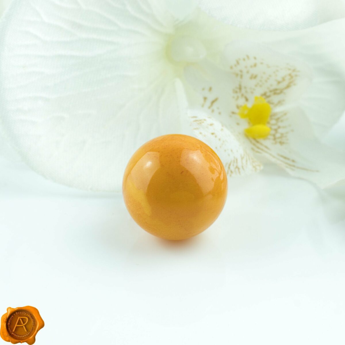 Vintage Amber Sphere - Image 1