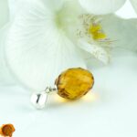 Faceted Amber Olive