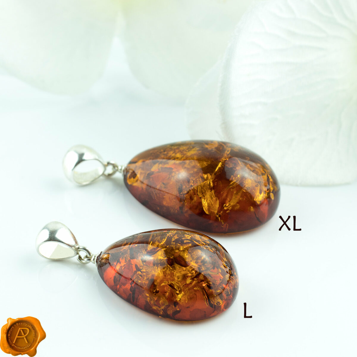 Large Amber Teardrop - Image 7