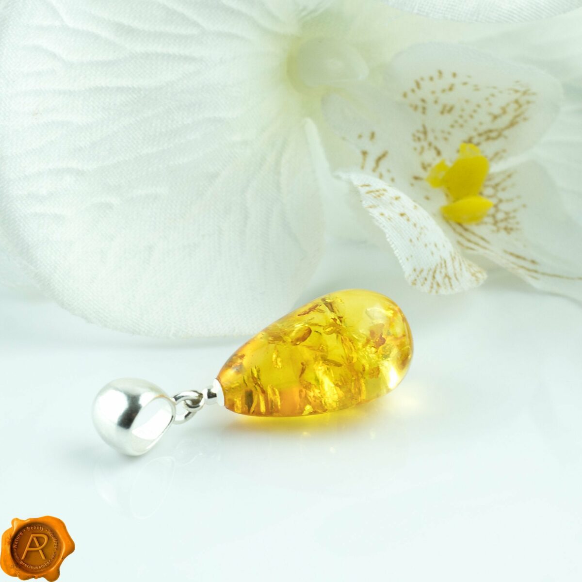 Cognac Amber Teardrop - Image 1