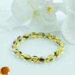 Green Amber Olive Bracelet