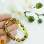 Green Amber Olive Bracelet - Image 5