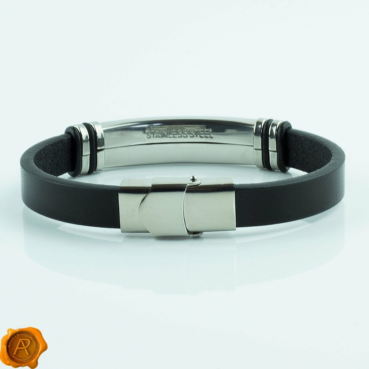 Amber Leather Bracelet - Image 4