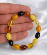 Multicolor Amber Olive Bracelet - Image 2