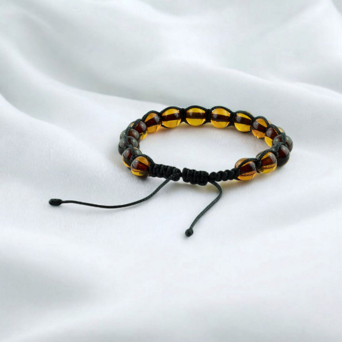 Adjustable Honey Amber Eco Bracelet - Image 3