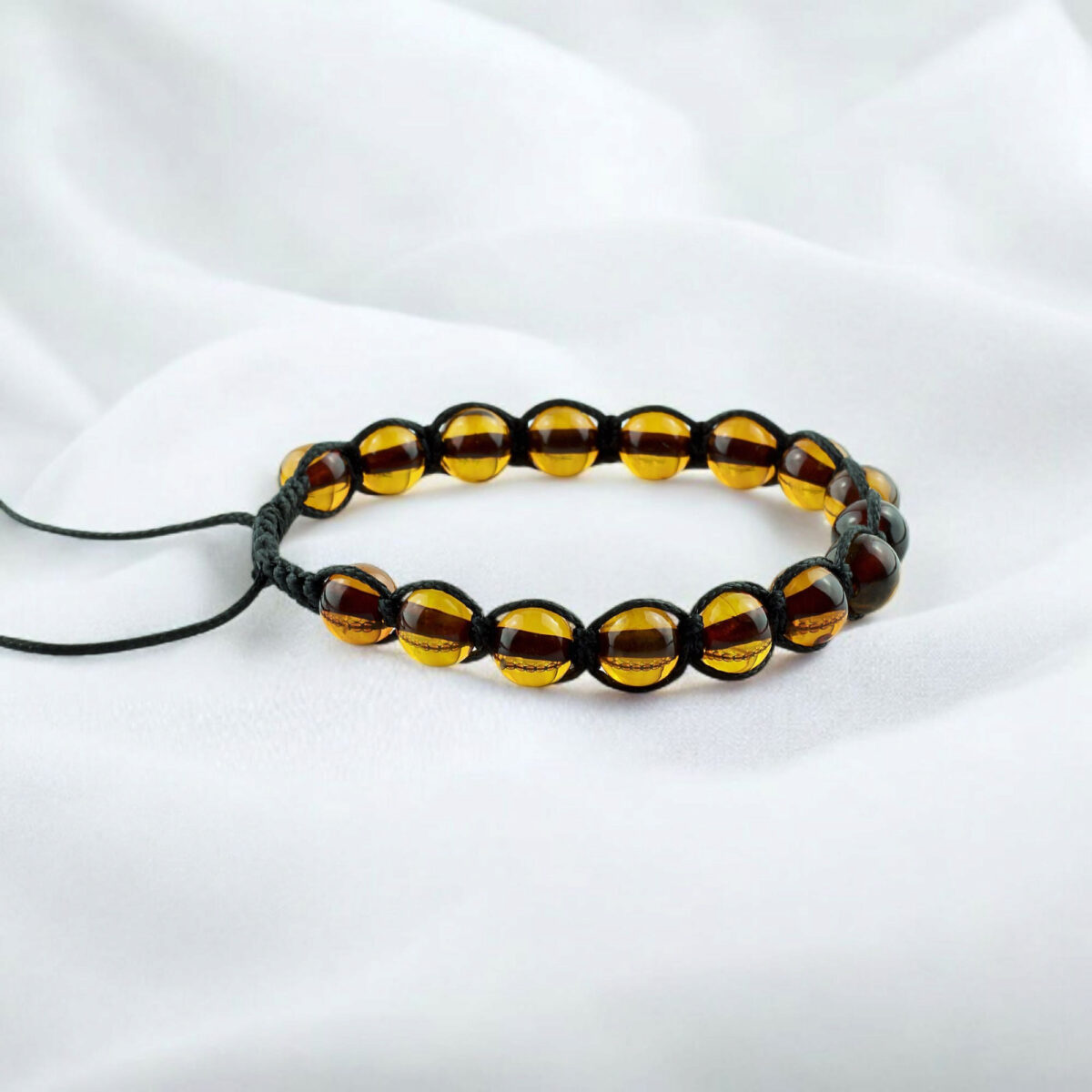 Adjustable Honey Amber Eco Bracelet - Image 4