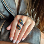 Amber Leather Ring - Image 2