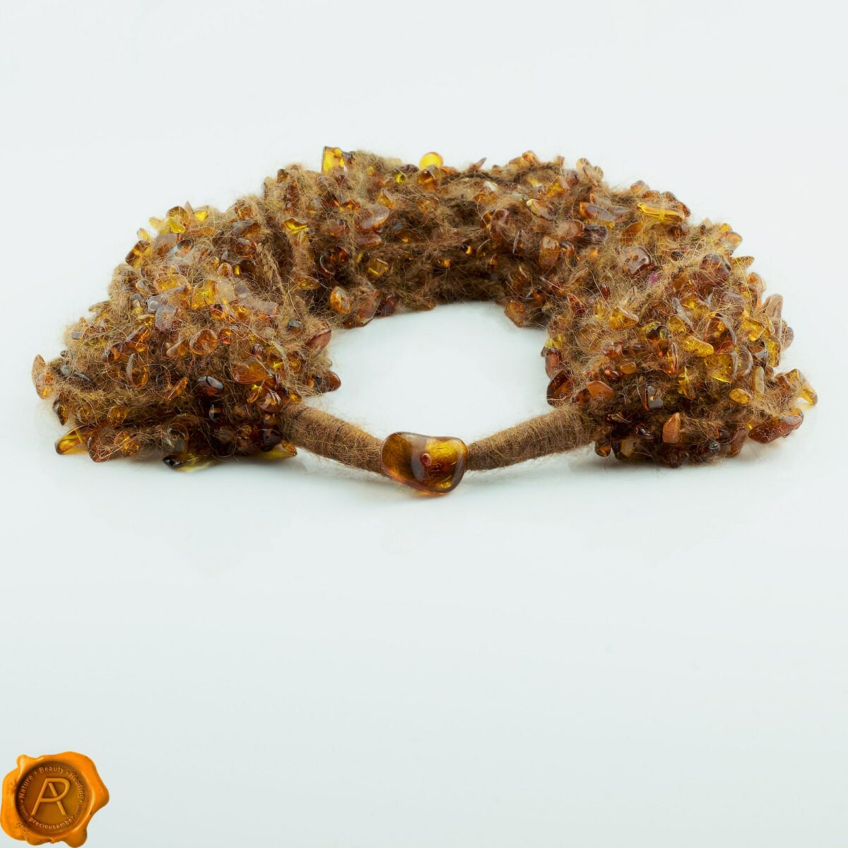 Mohair Wool Amber Necklace - Image 5