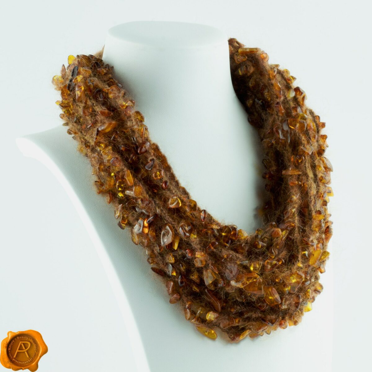 Mohair Wool Amber Necklace - Image 7
