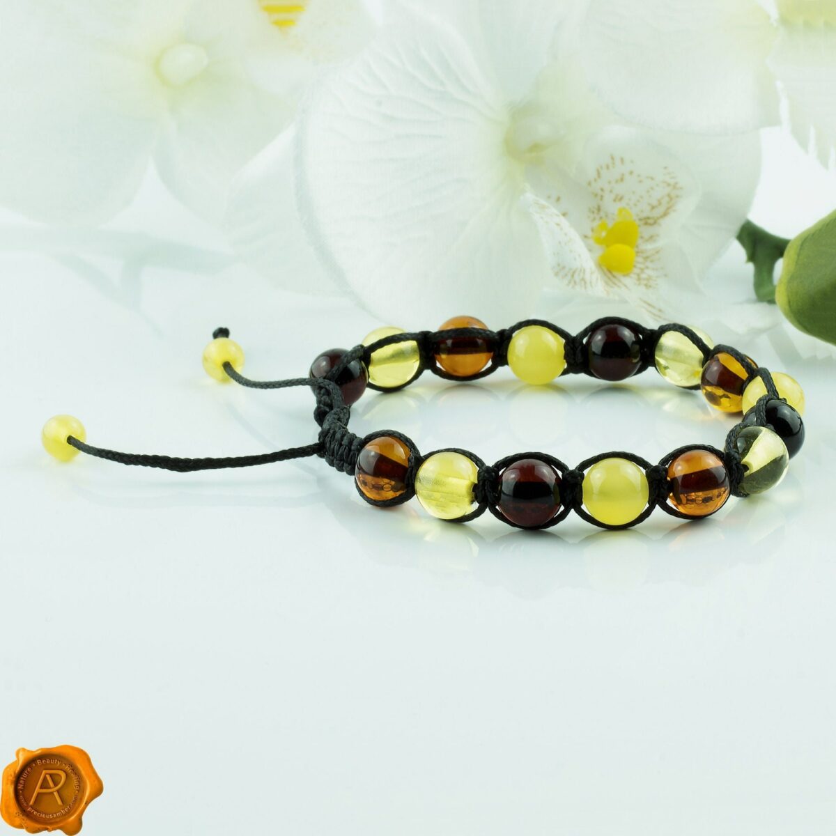 Adjustable Eco Amber Bracelet - Image 1