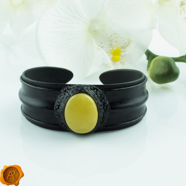 Amber Leather Bracelet