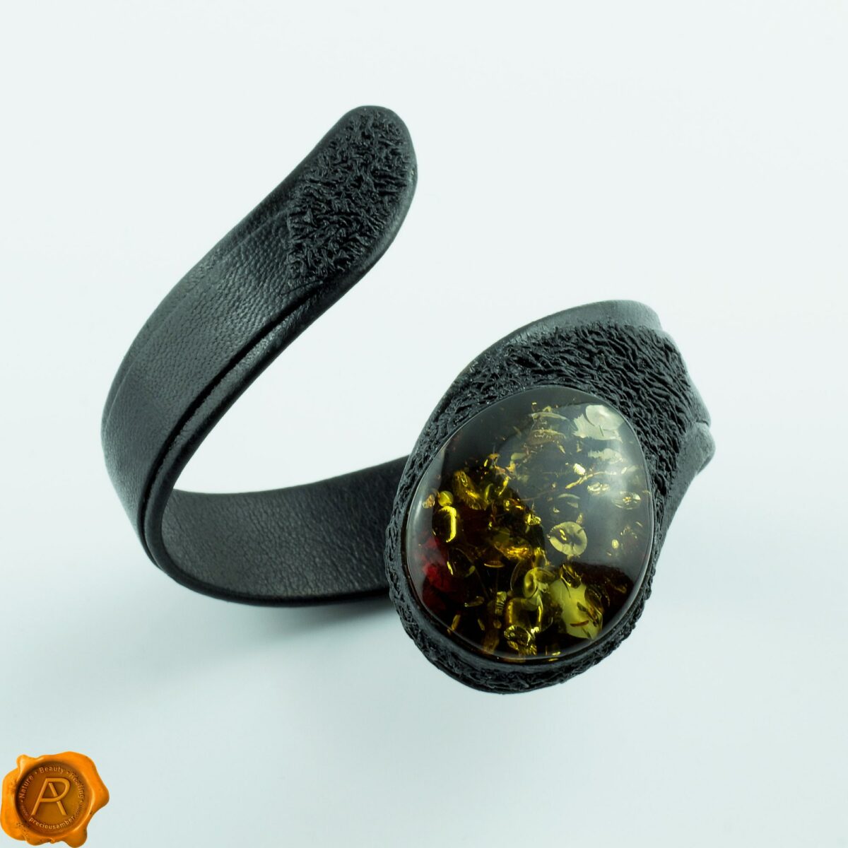 Amber Leather Bracelet - Image 5
