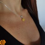 Dainty Butterscotch Amber Sphere - Image 2