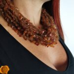 Mohair Wool Amber Necklace - Image 2