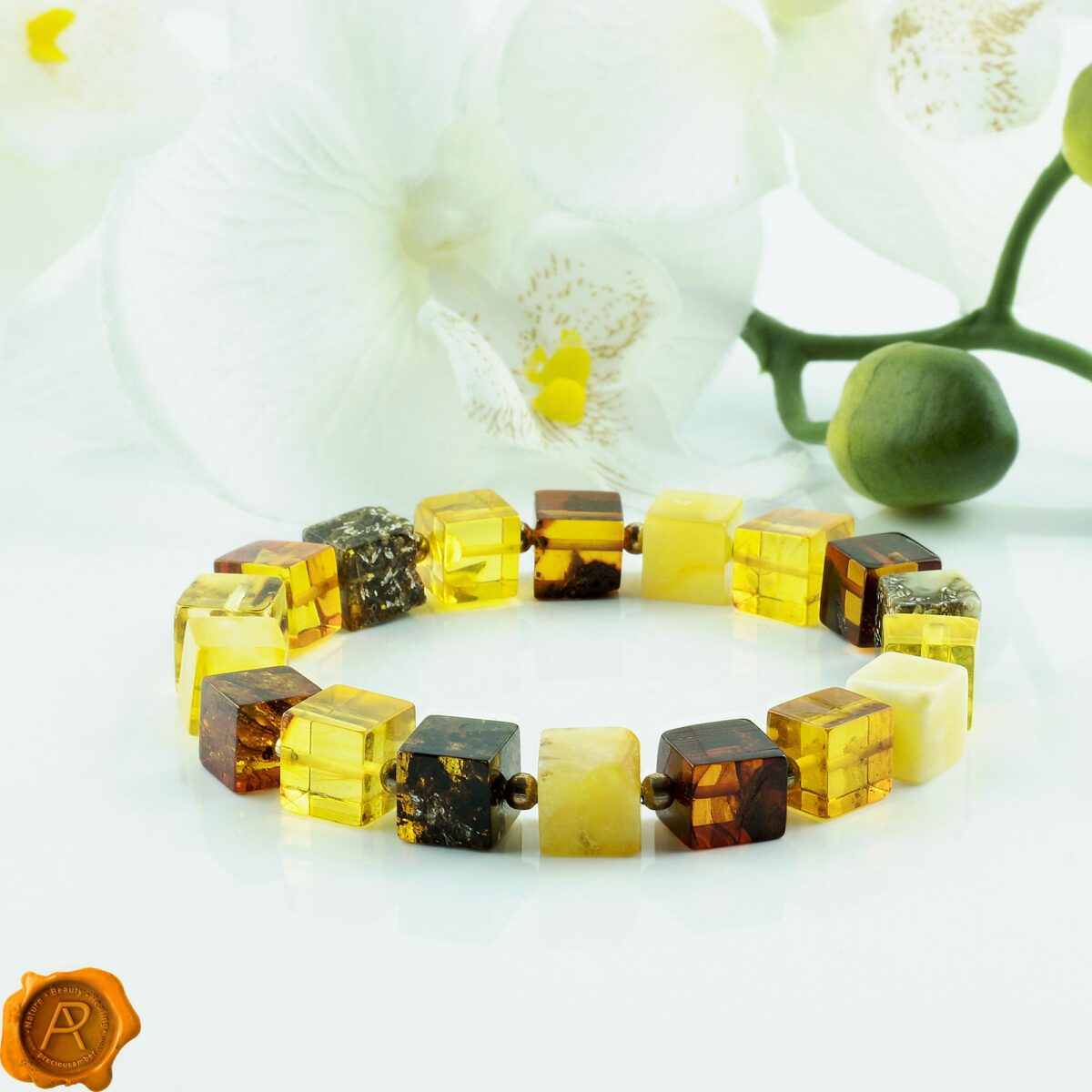 Amber Cube Bracelet - Image 1