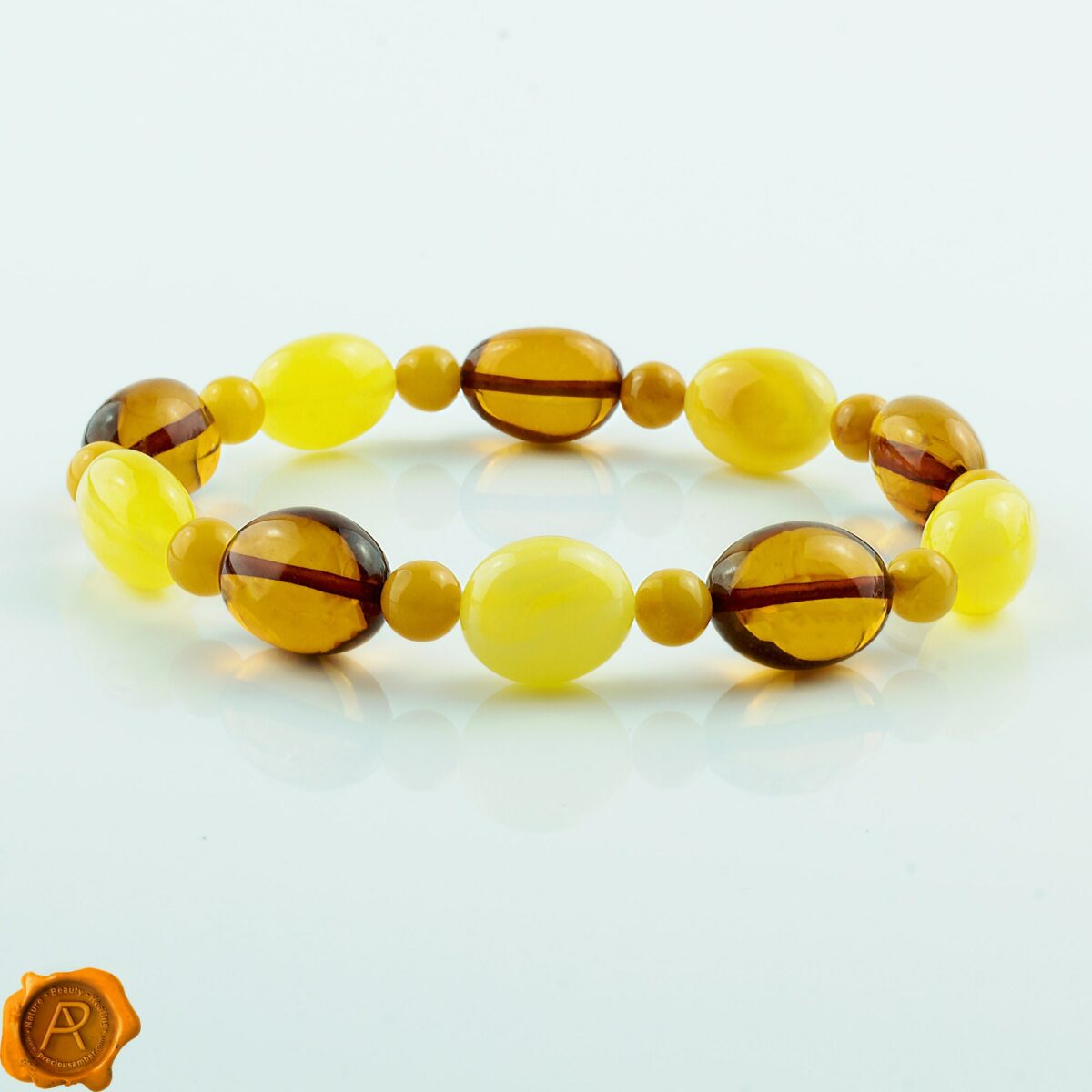 Multicolor Amber Bracelet - Image 2