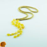 Amber Tassel Necklace