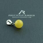 Dainty Butterscotch Amber Sphere