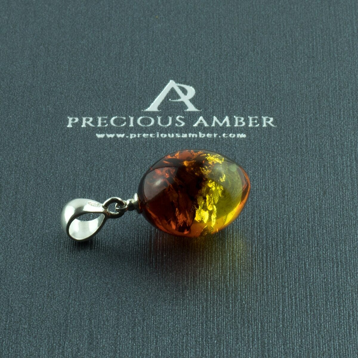 Amber Olive Pendant - Image 1