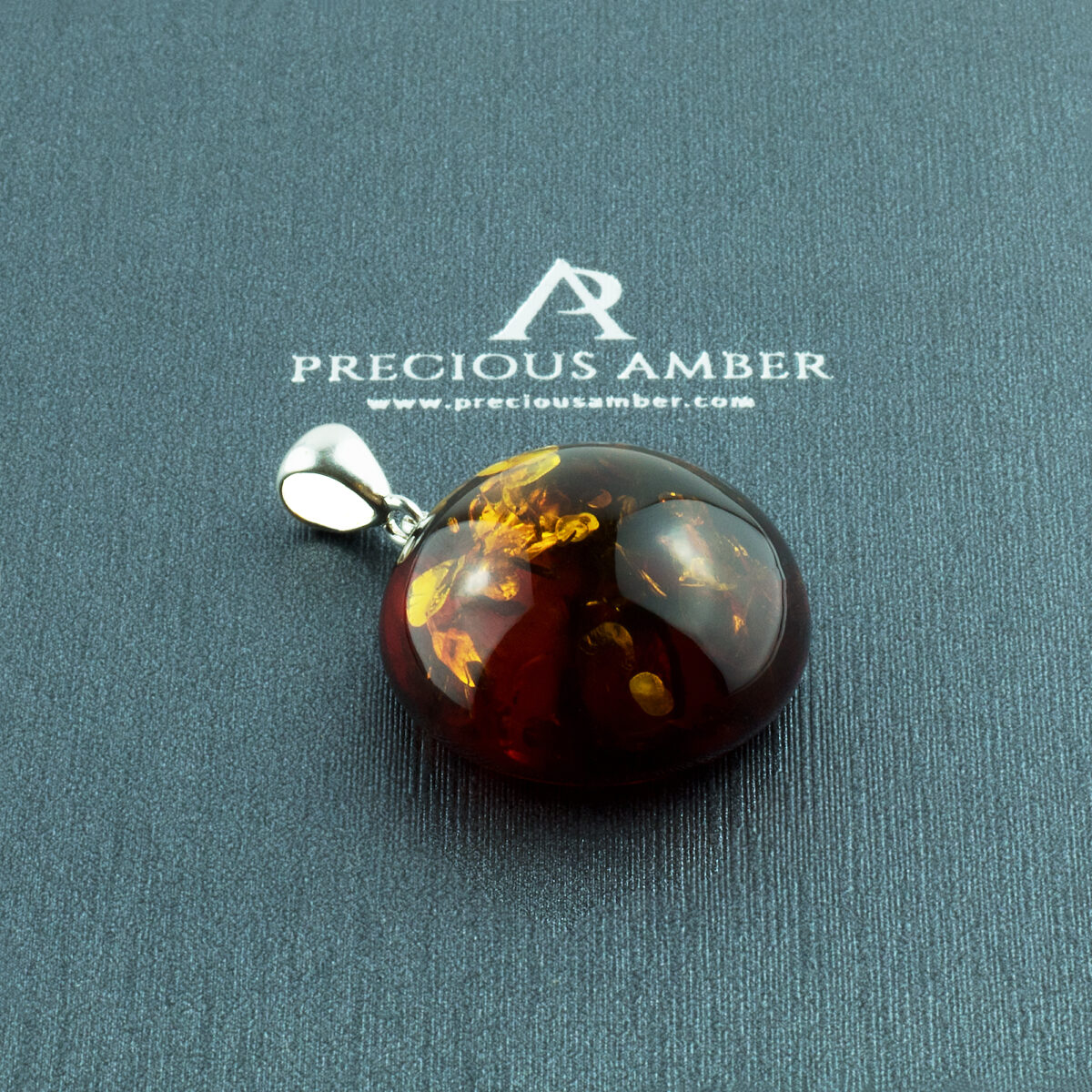 Honey Amber Amulet Pendant - Image 1
