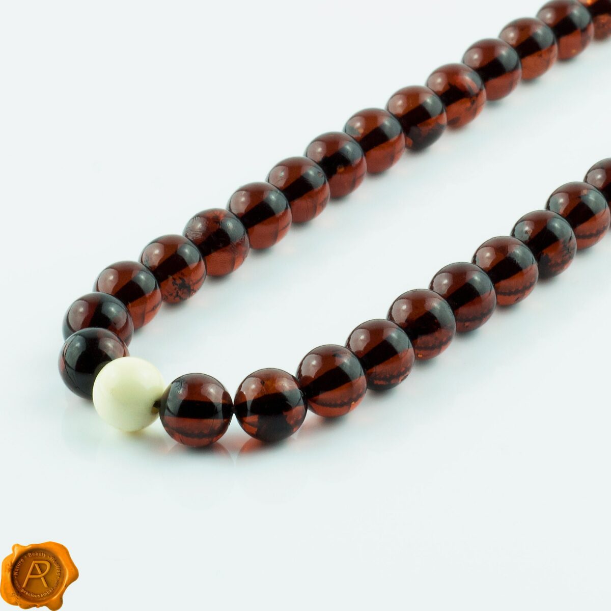 Cherry White Amber Necklace - Image 3