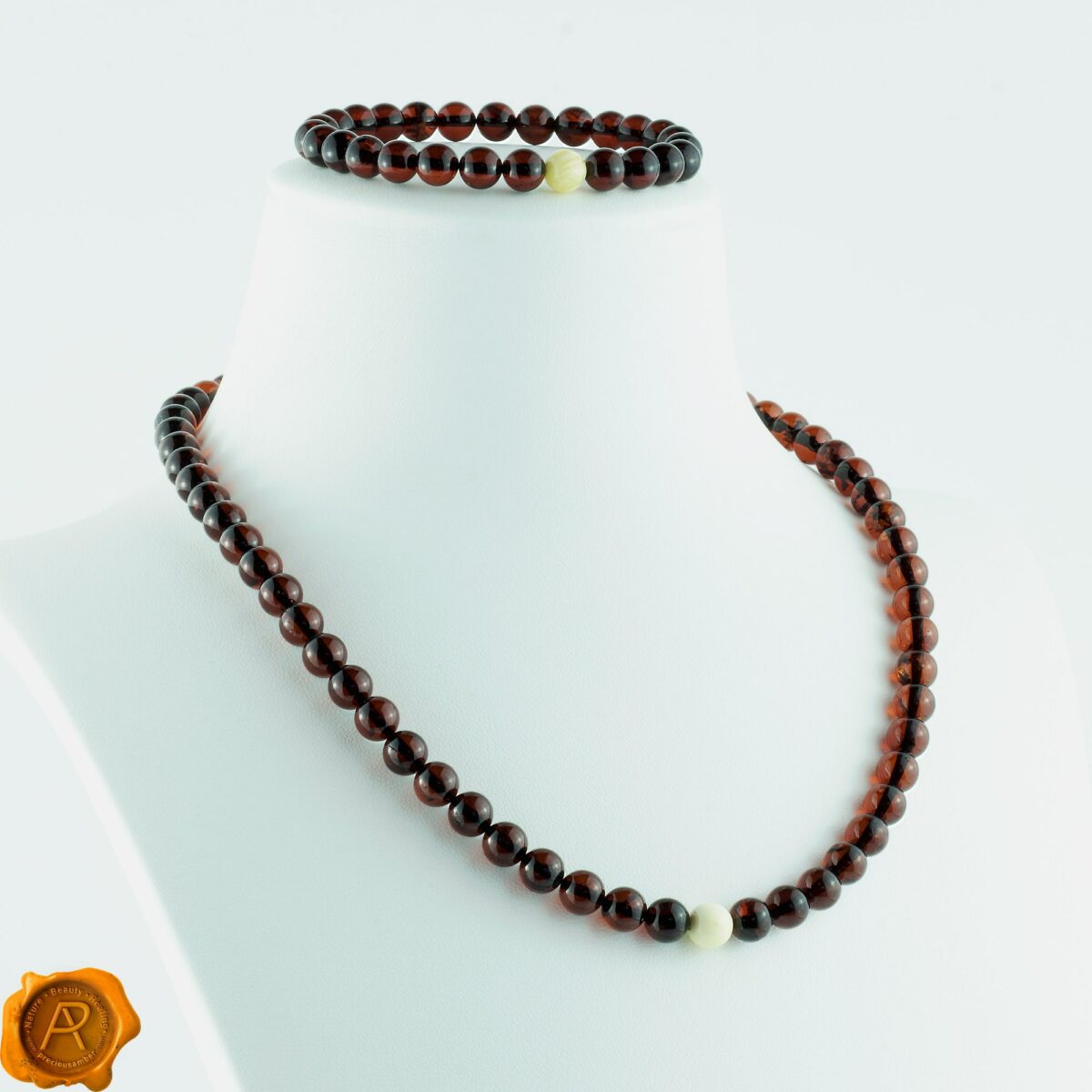 Cherry White Amber Necklace - Image 4