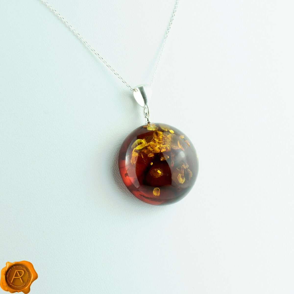 Honey Amber Amulet Pendant - Image 3