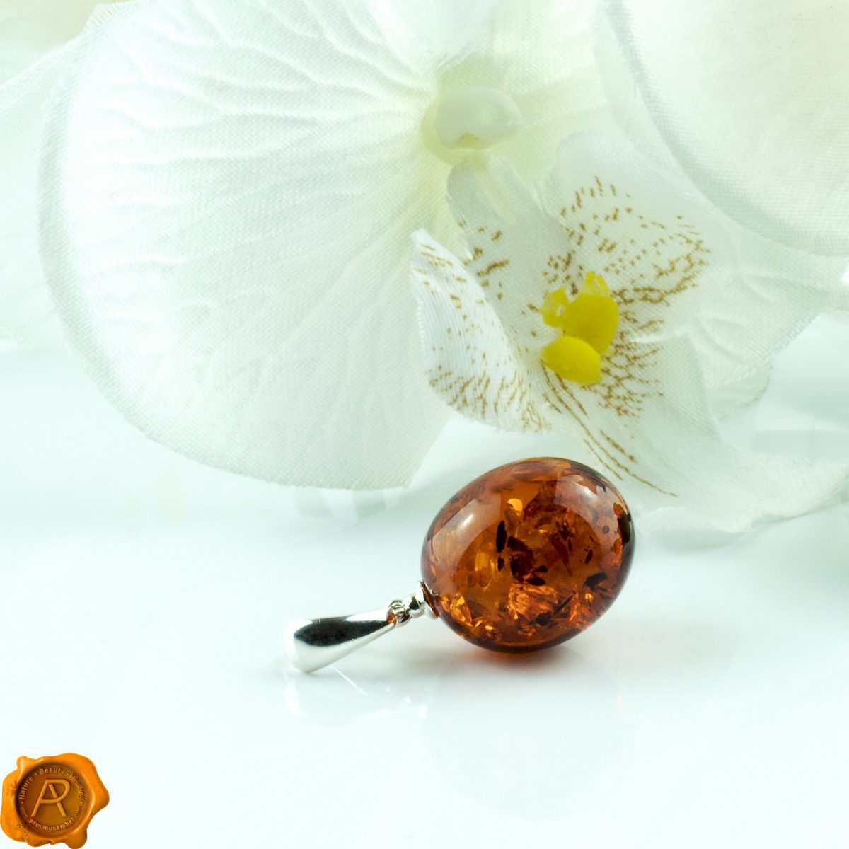 Amber Olive Pendant - Image 3