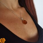 Amber Olive Pendant - Image 2